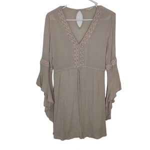 Promesa USA Rayon Dusty Pink Mini Dress